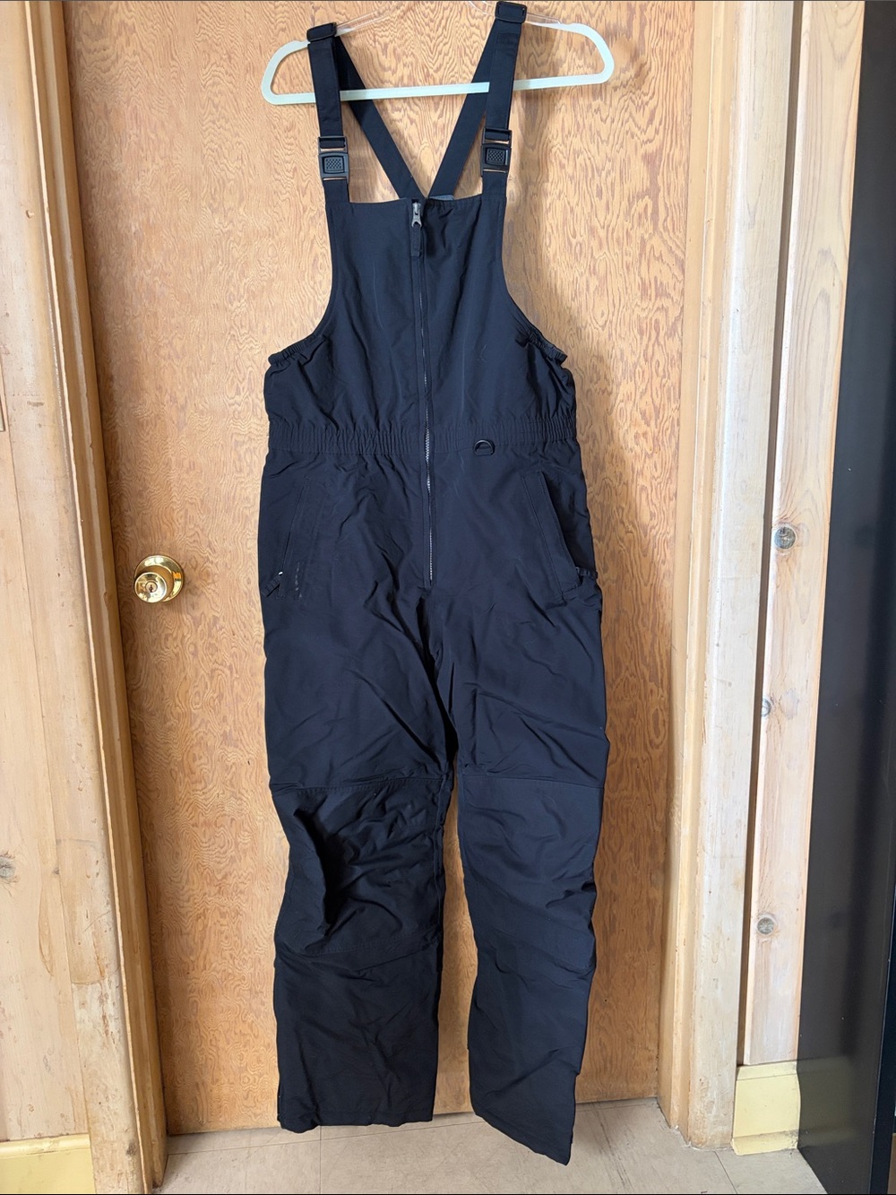 Lands' End Black Kids' Snow Bib Overalls